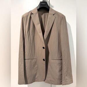 Theory Clinton Kelso Nylon Blazer in Fossil, 40
